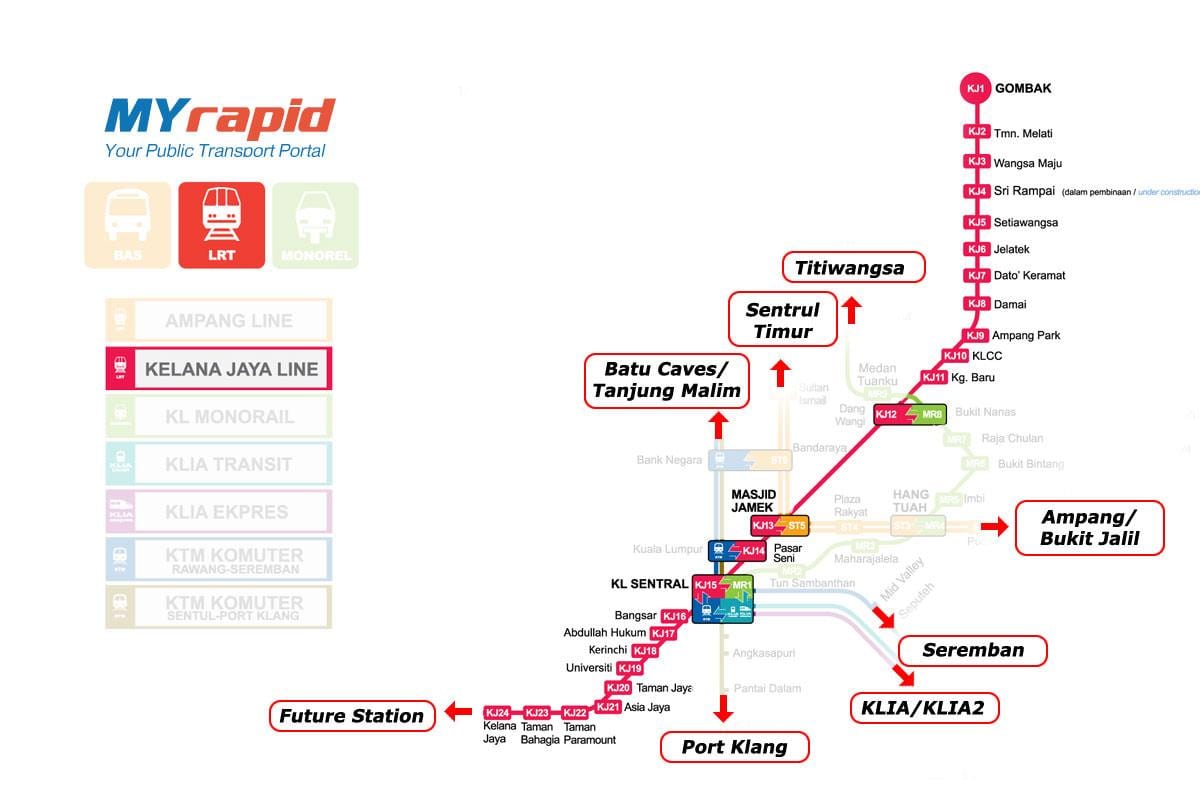 putra lrt خريطة
