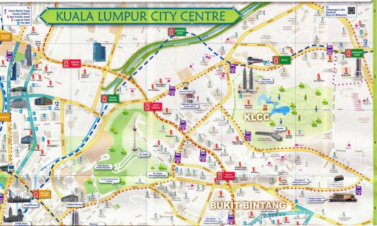 jalan bukit bintang خريطة