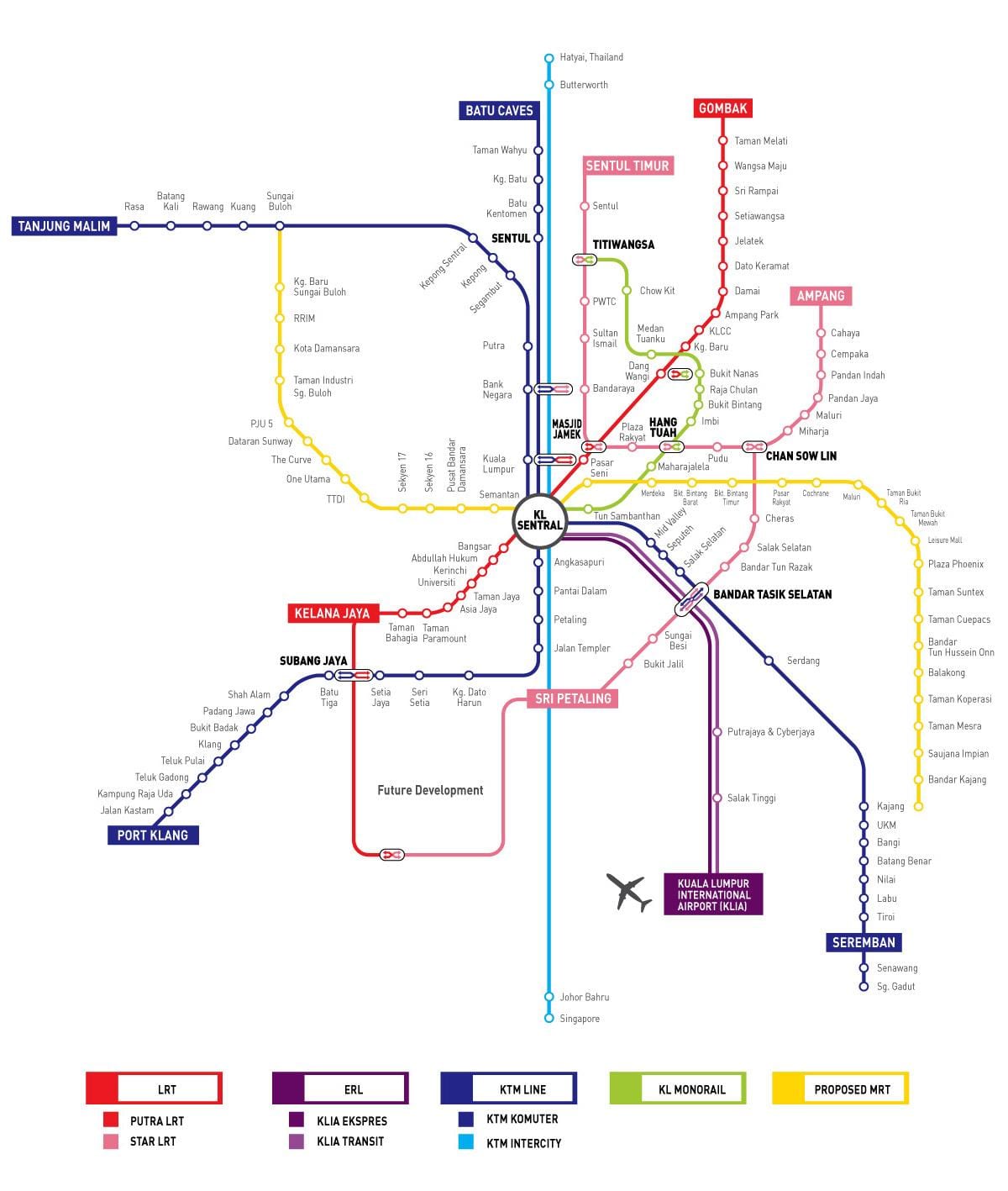 kl sentral بناء خريطة