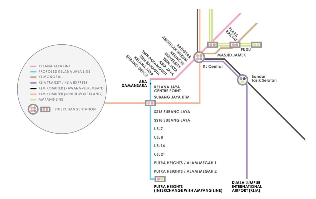 ampang park lrt station خريطة