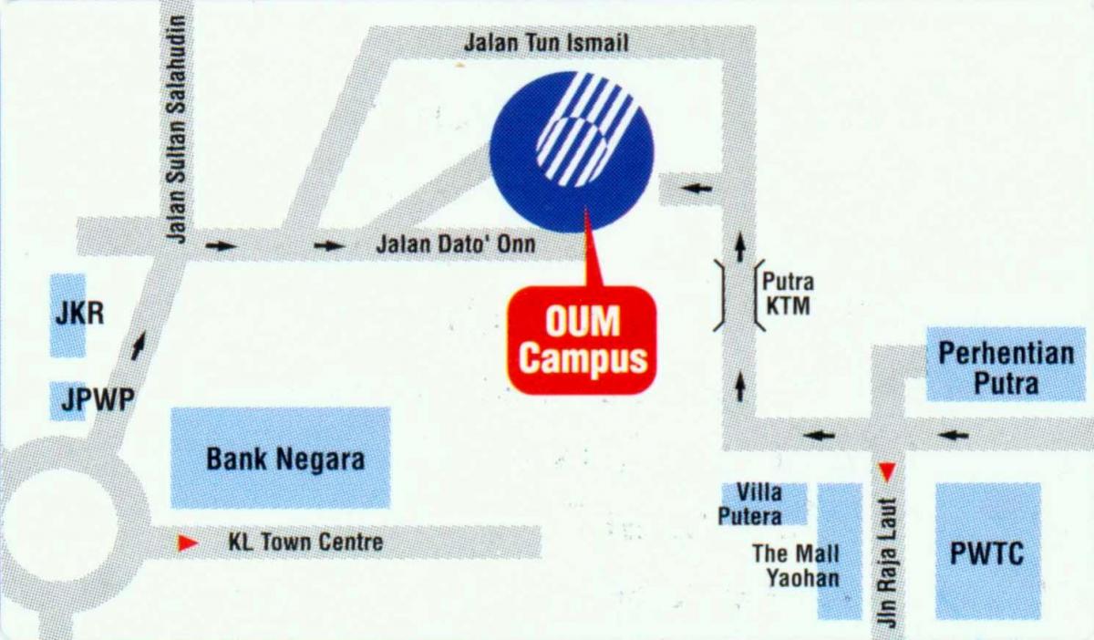 خريطة بنك نيجارا ماليزيا الموقع