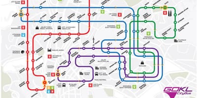 تذهب kl باص خريطة