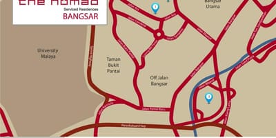 Bangsar كوالالمبور خريطة