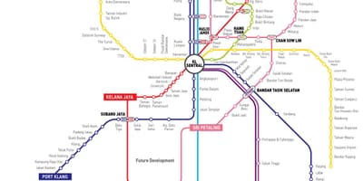 Kl sentral بناء خريطة