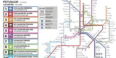 خريطة النقل العام كوالالمبور