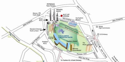 Klcc للتسوق خريطة