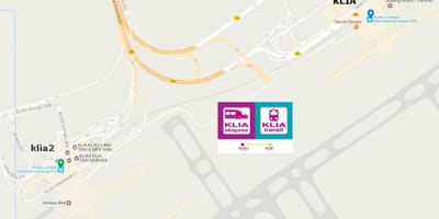 Klia القطار السريع خريطة