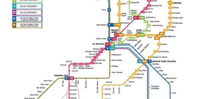 Subang jaya lrt خريطة الطريق ، 
