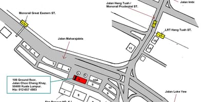 Hang tuah monorail station خريطة