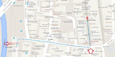 Lrt pasar seni خريطة