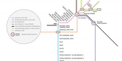 Ampang park lrt station خريطة