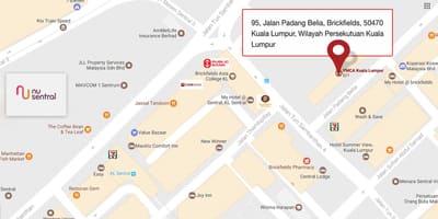 خريطة wilayah persekutuan كوالالمبور