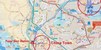 الحي الصيني في كوالالمبور خريطة