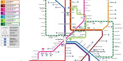 خريطة القطار ماليزيا