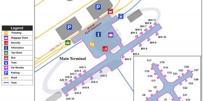 مطار كوالالمبور الدولي محطة خريطة